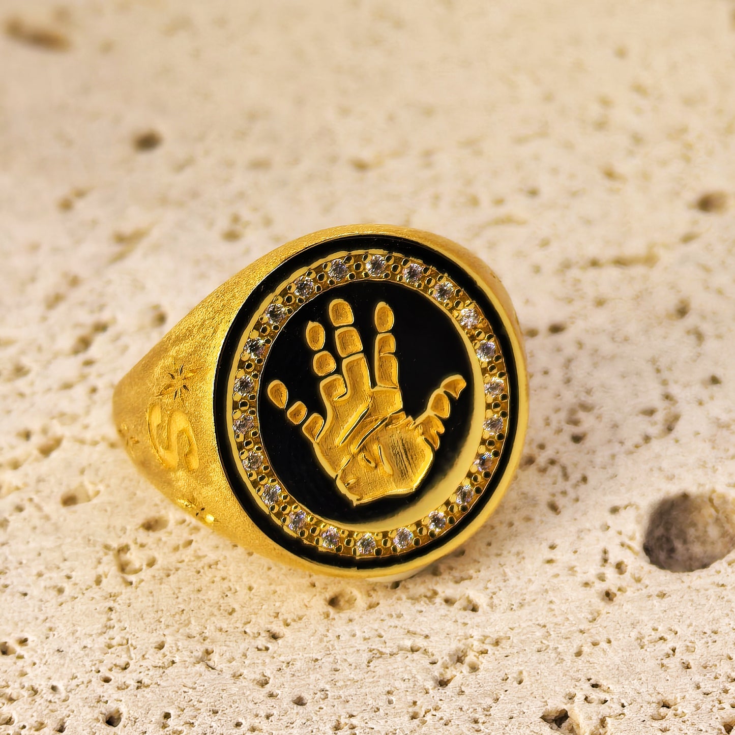 The Premium Handprint Ring | Frosted Finish
